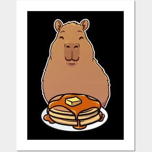 Capybara Pancakes Posters and Art